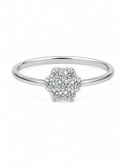 Ringe Davite & Delucchi Dame in Weißgold Diamante 0.36 Ct AA 031385 - AA 031385